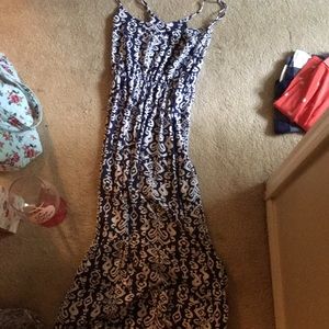 Brand new, Navy and white, extra small maxi.